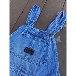 Vintage 50s 60s Washington Dee Cee Denim Overalls Sanforized 36 x 32 distressed